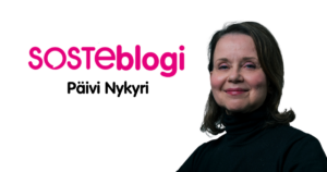 SOSTEn erityisasiantuntija Päivi Nykyri SOSTEblogin kirjoittajakuvassa.