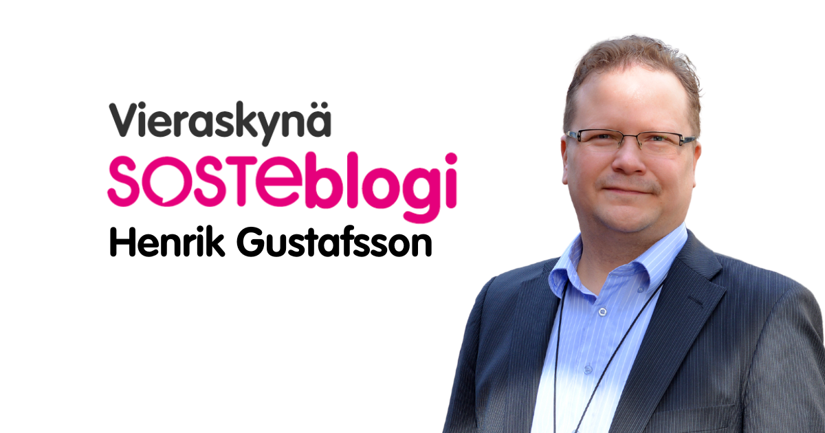 Juristi Henrik Gustafsson Invalidiliitosta SOSTEblogin Vieraskynän kirjoittajakuvassa.