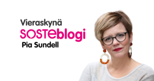 Barnavårdsföreningenin toiminnanjohtaja Pia Sundell SOSTEblogin Vieraskynän kirjoittajakuvassa.